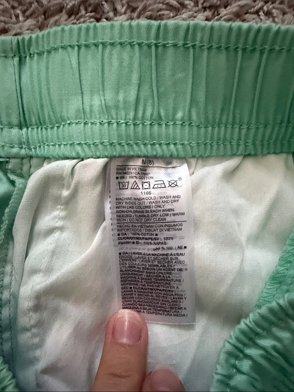Old Navy Mint Green Drawstring Kids Shorts